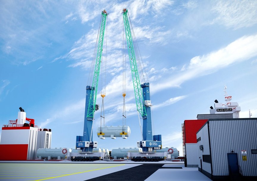 Konecranes receives order for two all-electric Generation 6 Mobile Harbor Cranes with battery drives to support emissions reduction in California